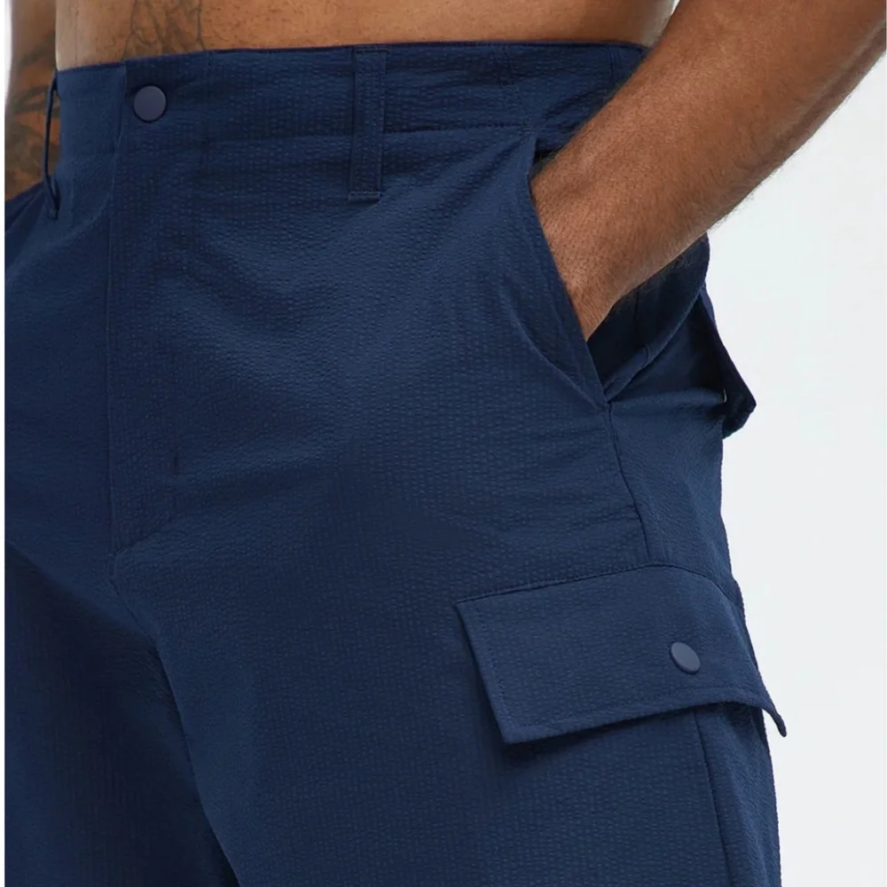 Fashion Nova Men's Deep Blue Cargo Shorts - Picture 2 of 3